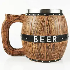 GENERICO - Jarra Medieval Barril de Cerveza