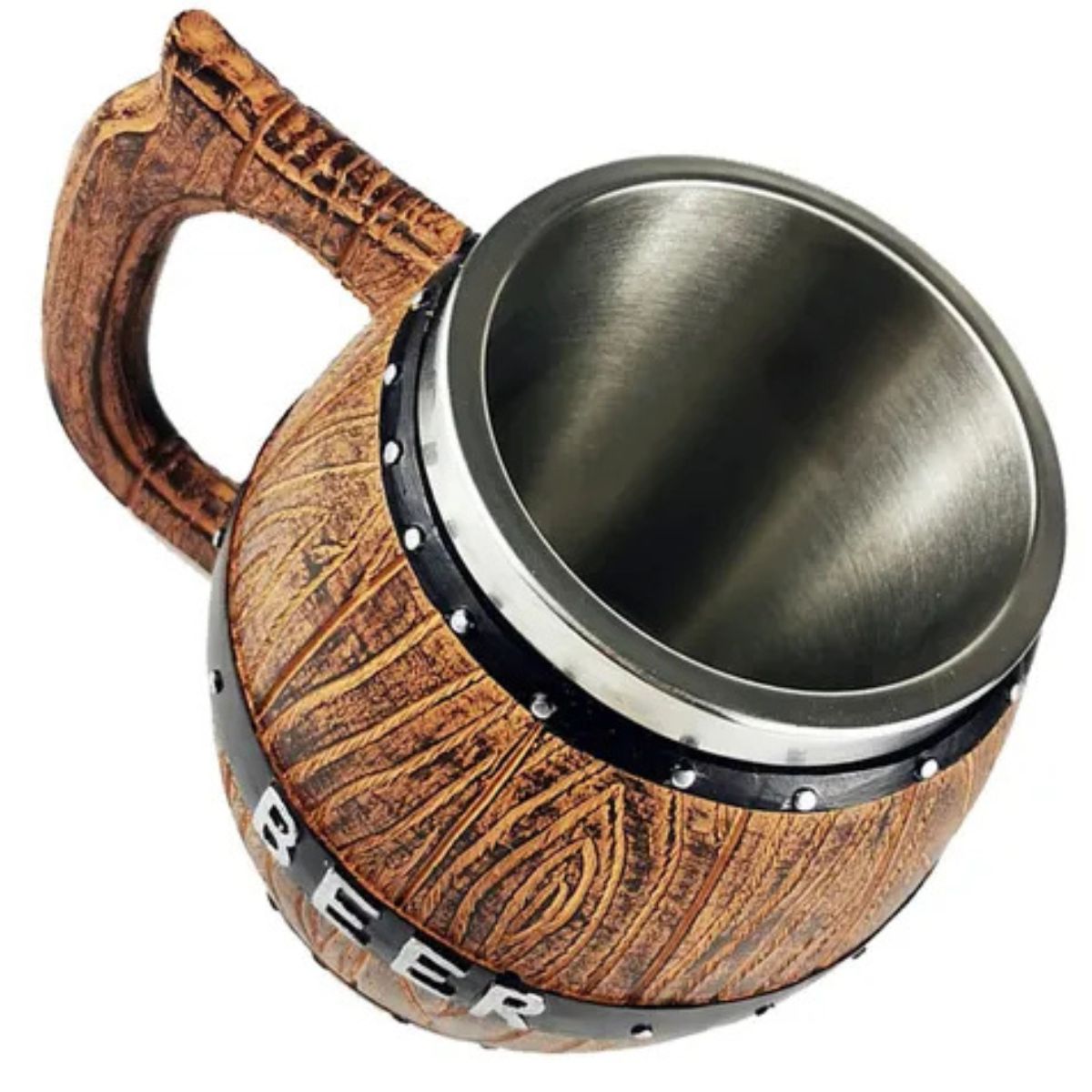 GENERICO - Jarra Medieval Barril de Cerveza