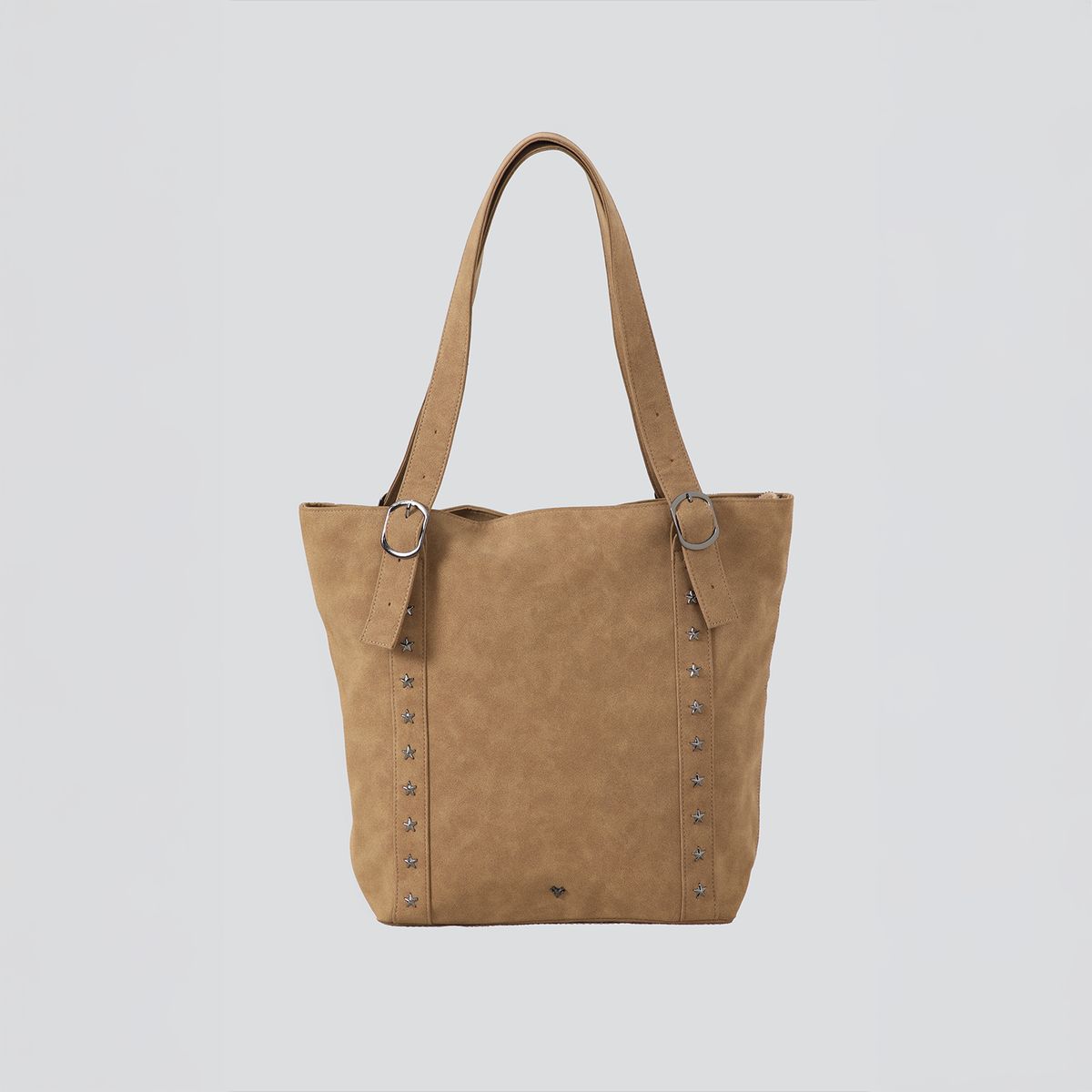 RAINDOOR - Cartera Shopper Tachas Beige Mujer Raindoor
