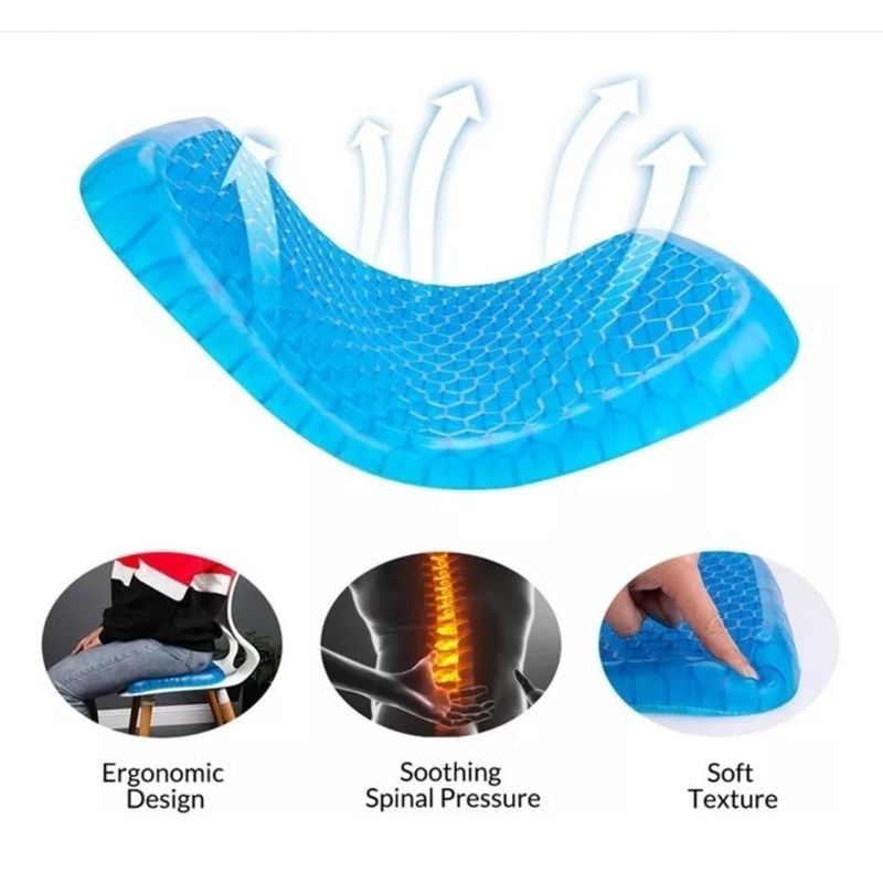 GENERICO - Asiento En Gel De Silicona Relajante Para Auto oficina