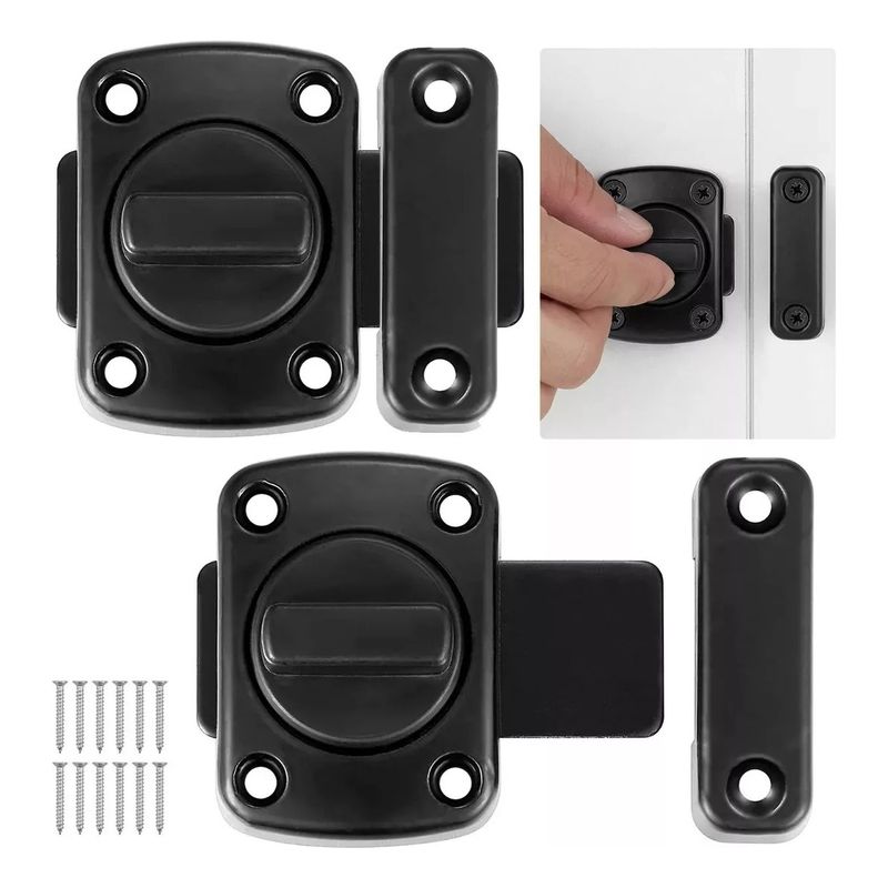 ROZENBERG SPA - 2 Unids Baño Inodoro Cerraduras De Puerta Gabinete Turn 40mm
