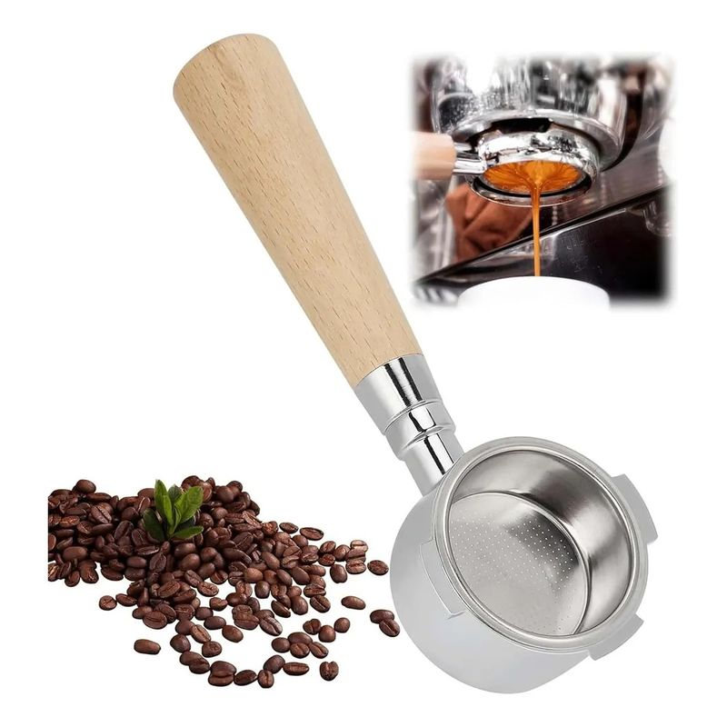 KUANGYE - Portafiltro Sin Fondo 51 Mm Cafeteras Para Delonghi Espresso