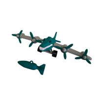 Bombardiro cocodilo figura articulada 3D