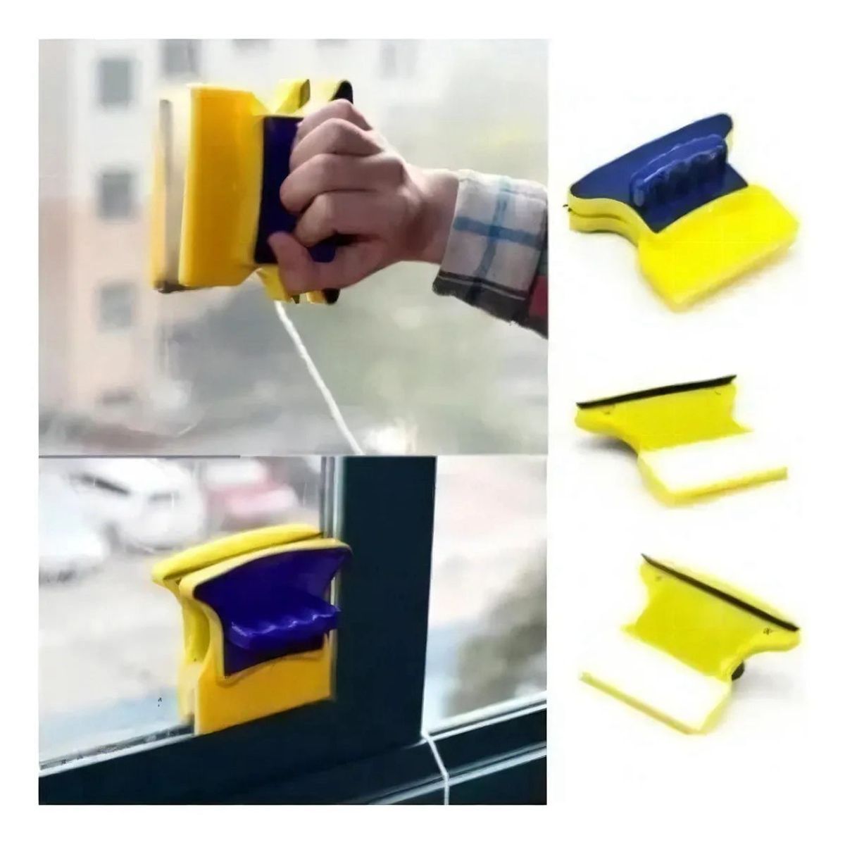 MOVI - Limpiador De Vidrio Magnético De Doble Cara Con Imán