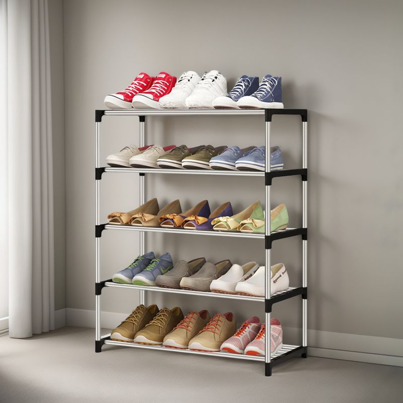 GENERICO - 5 Niveles Organizador Zapatera Rack De Metal Para Almacenar