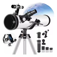 CASTLEN - Telescopio Astronómico Con Trípode y Soporte Para Teléfono 35X A 525X