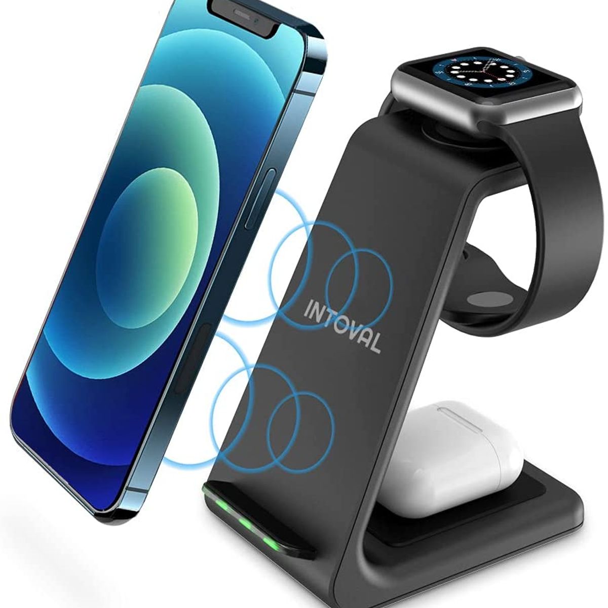 PUREPOWER - 3 en 1 Estación de Carga Inalambrica Rápida para iPhoneApple Watch