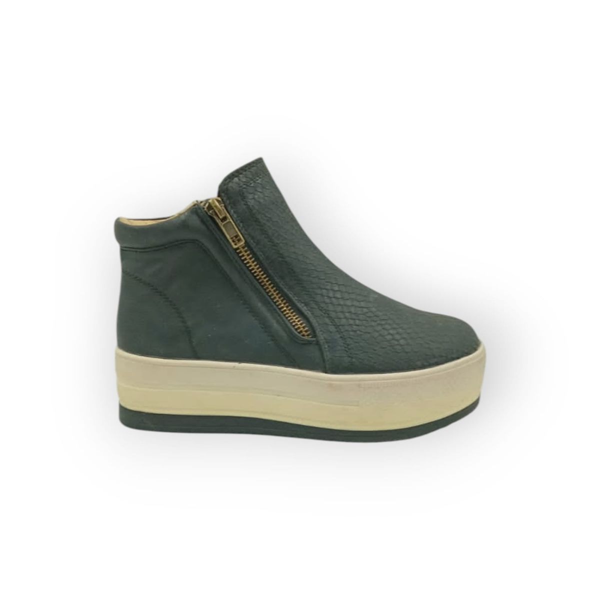 HERIEL - Zapatilla Negra Plataforma Mujer