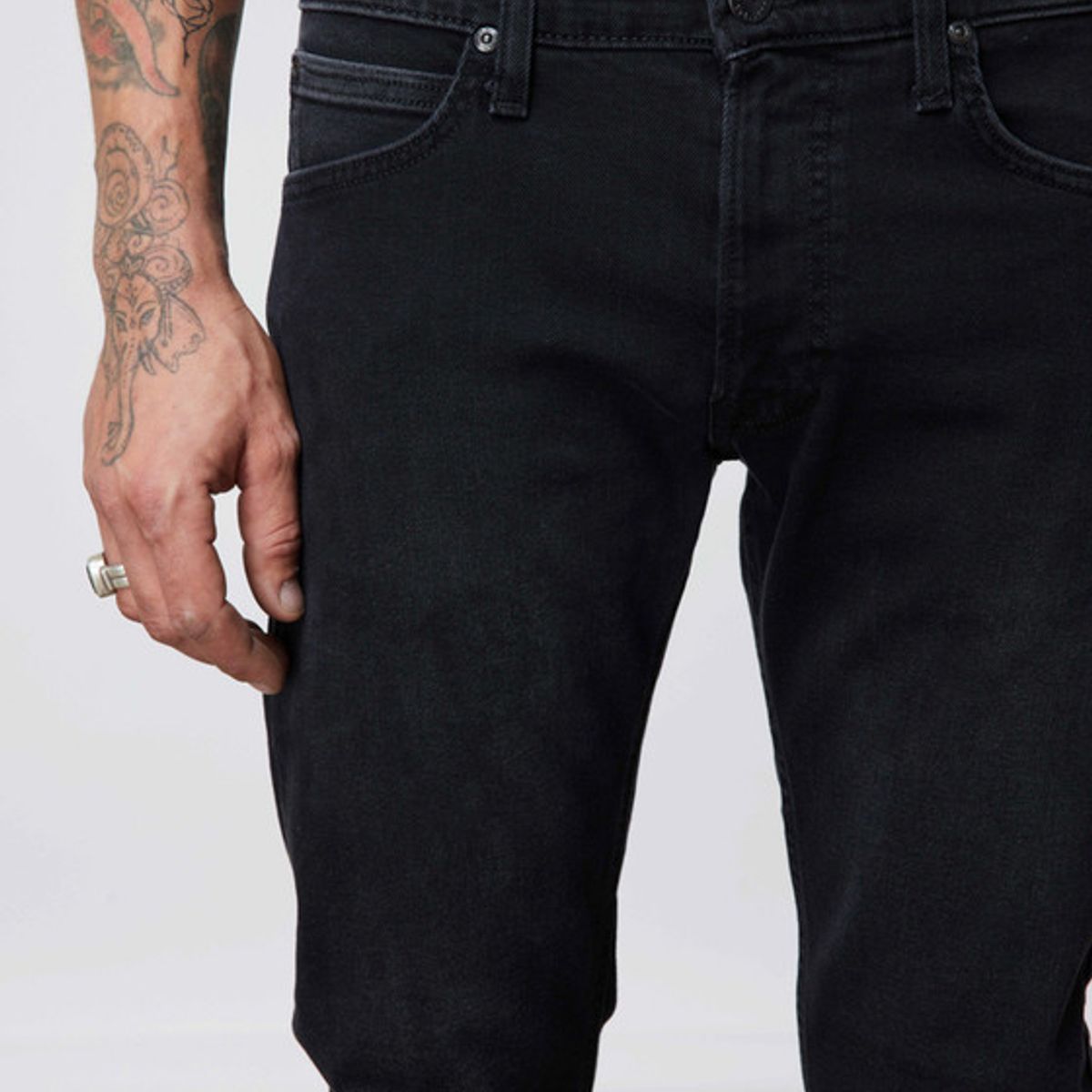 LEE - Pantalon Hombre Luke Slim Tapered Fit Shadow Black
