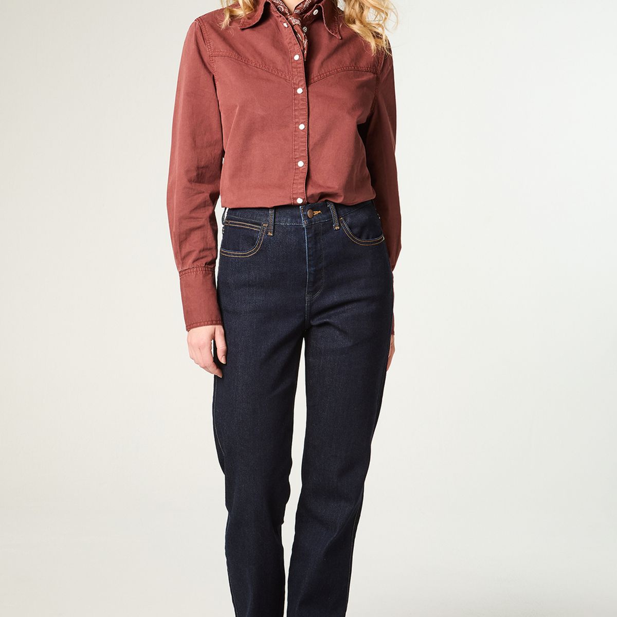 WRANGLER - Jeans Mujer  Straight Indigo