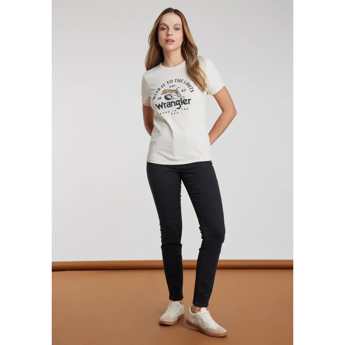 WRANGLER - Jeans Mujer  Skinny Black Wash