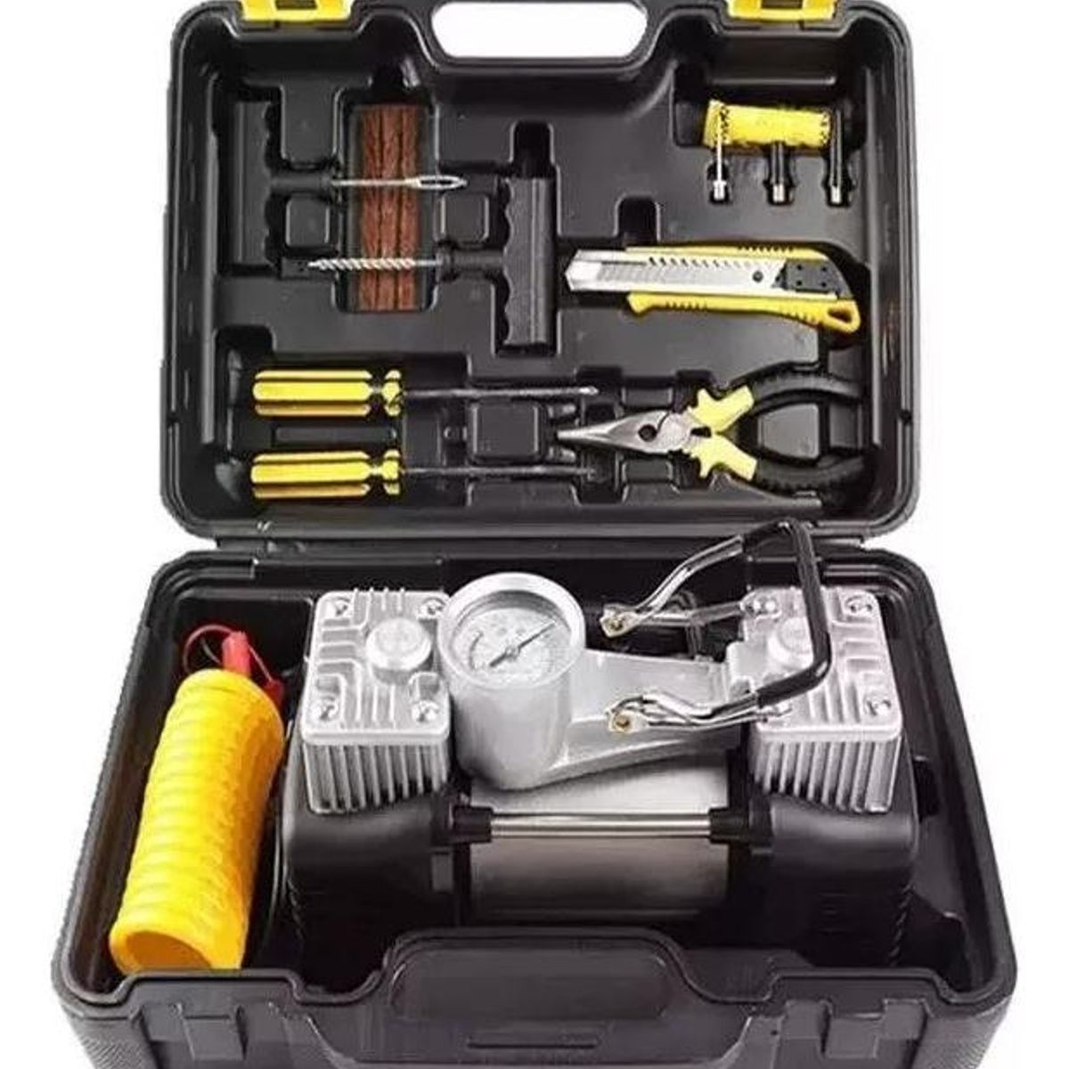 GENERICO - Compresor de Aire Doble Cilindro 12V para Vehículos