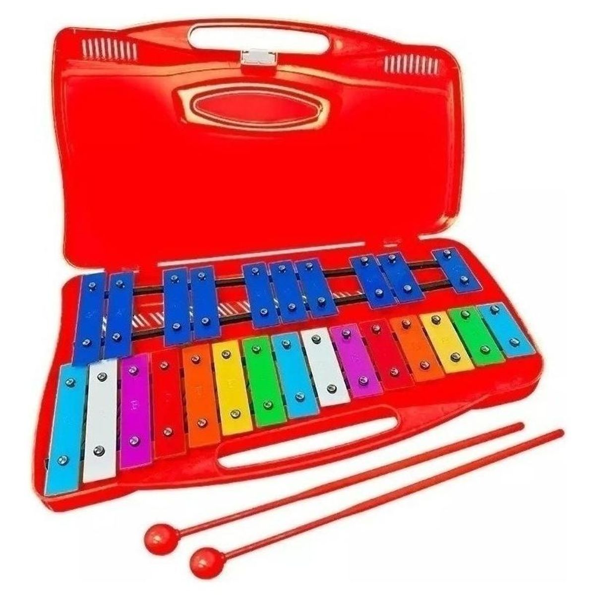 GENERICO - Metalófono Didáctico Cromático de 25 Notas con Caja