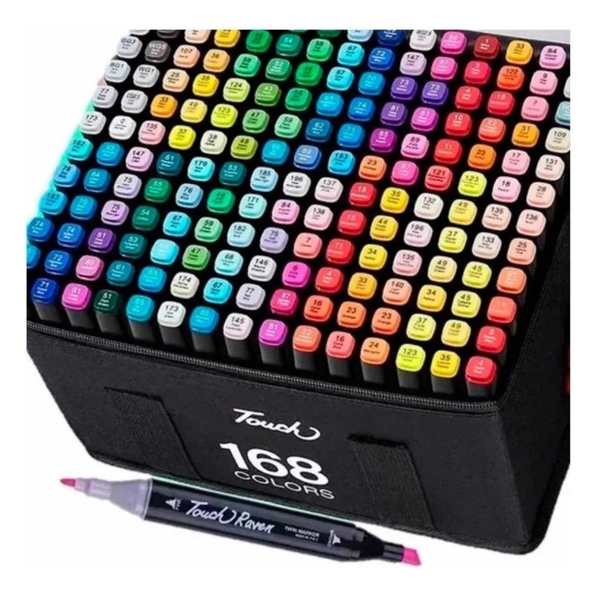 GENERICO - Estuche de 168 Lápices Doble Cabeza para Colorear