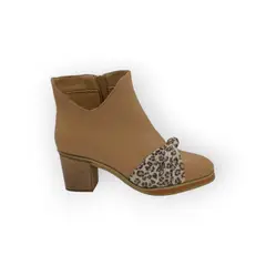 HERIEL - Botín Beige Taco Mujer