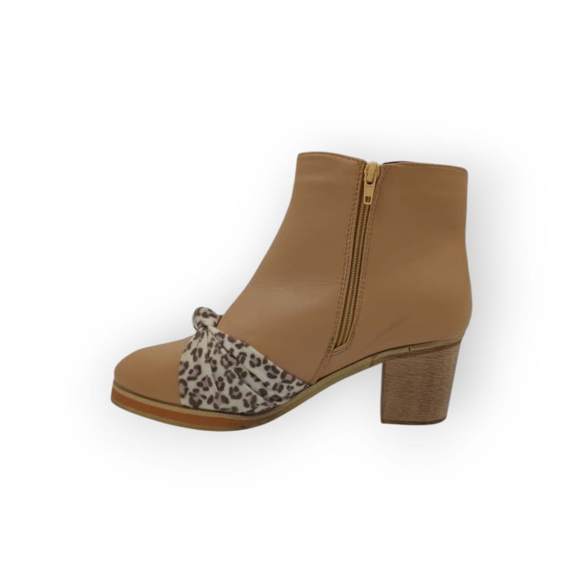 HERIEL - Botín Beige Taco Mujer