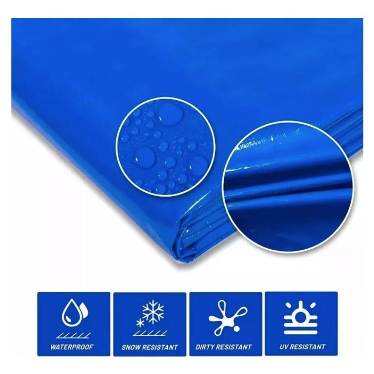 GENERICO - Lona Carpa Multiuso Impermeable 4x5 Metros para Protección