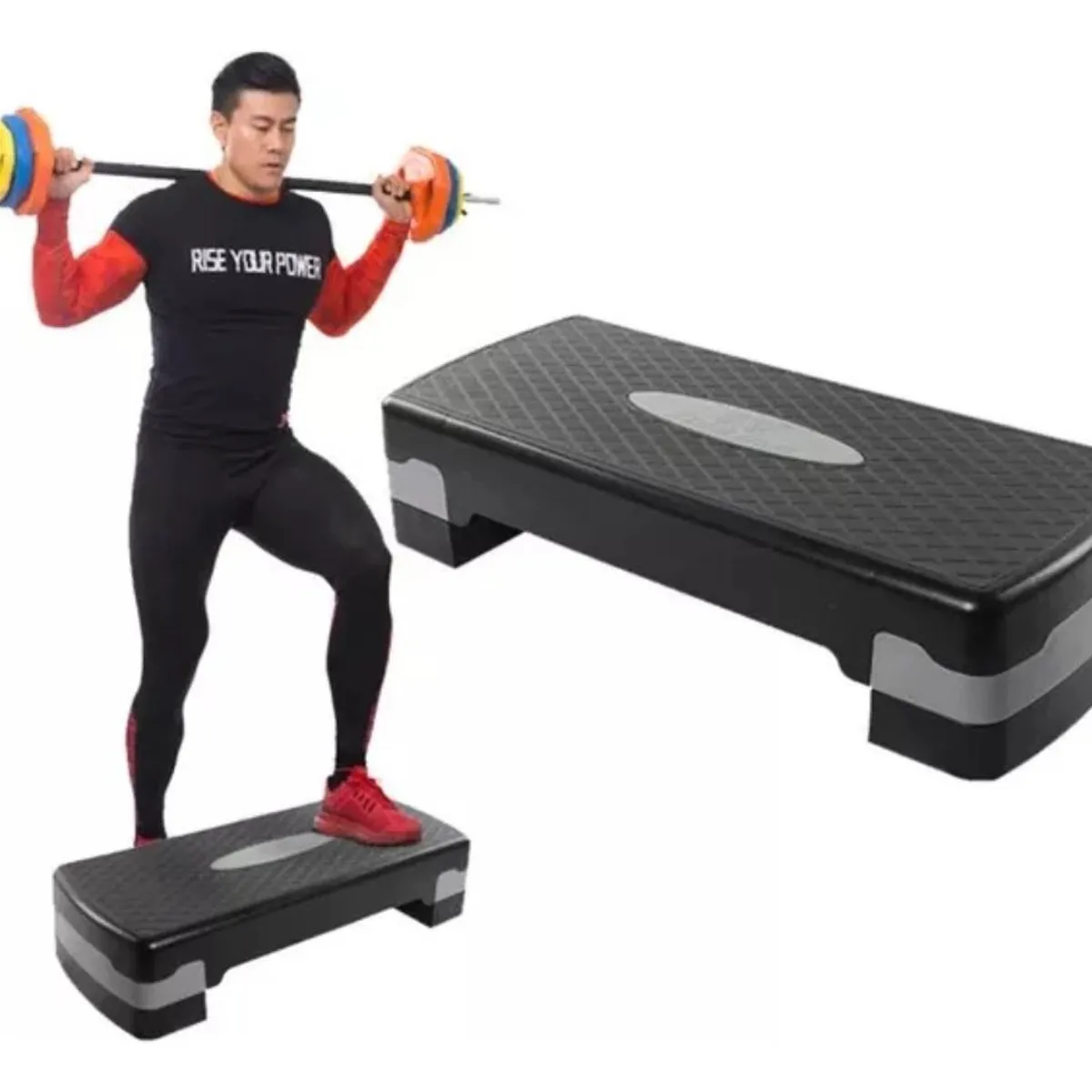 GENERICO - Step Aeróbico Ajustable Antideslizante para Fitness