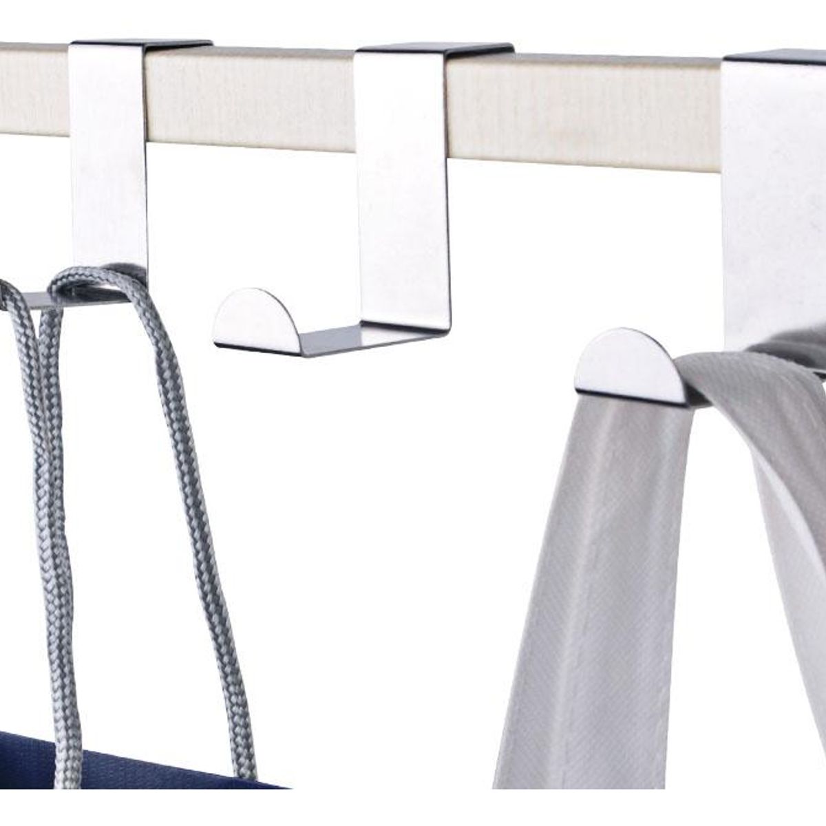 Pack de 2 Ganchos de Puerta de Acero Inoxidable, marca GENERICO - Foto Principal
