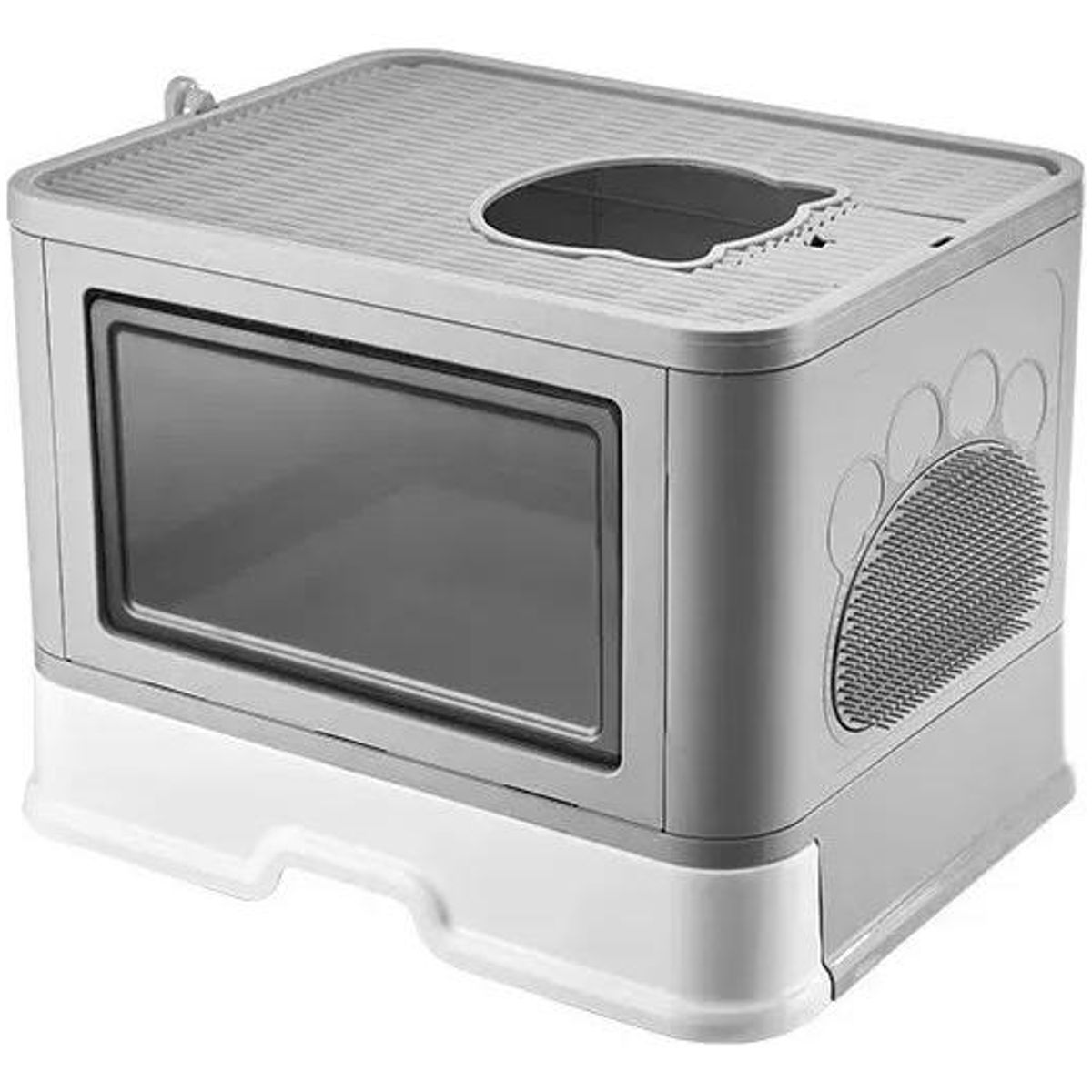 GENERICO - Arenero Cerrado XL para Gatos con Base Movible y Pala