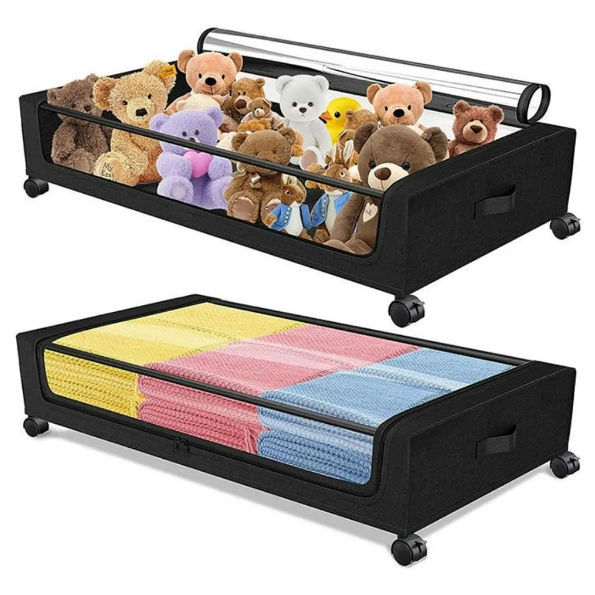 Organizador Bajo Cama con Ruedas - 2 Piezas 80x43x16 cm, marca GENERICO - Foto Principal