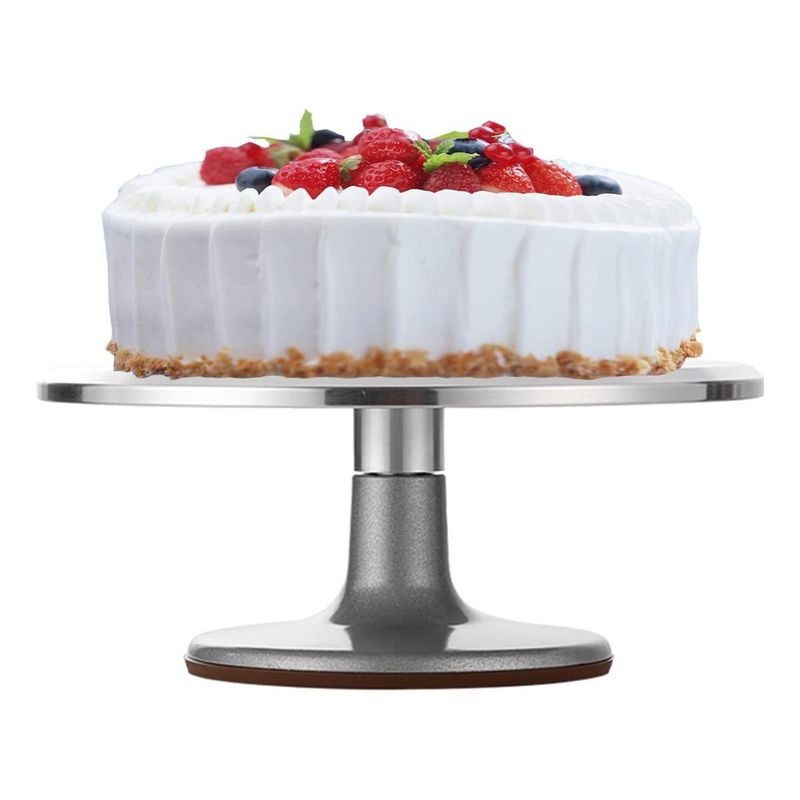 GENERICO - Base Giratoria 360° para Tortas de Acero Inoxidable
