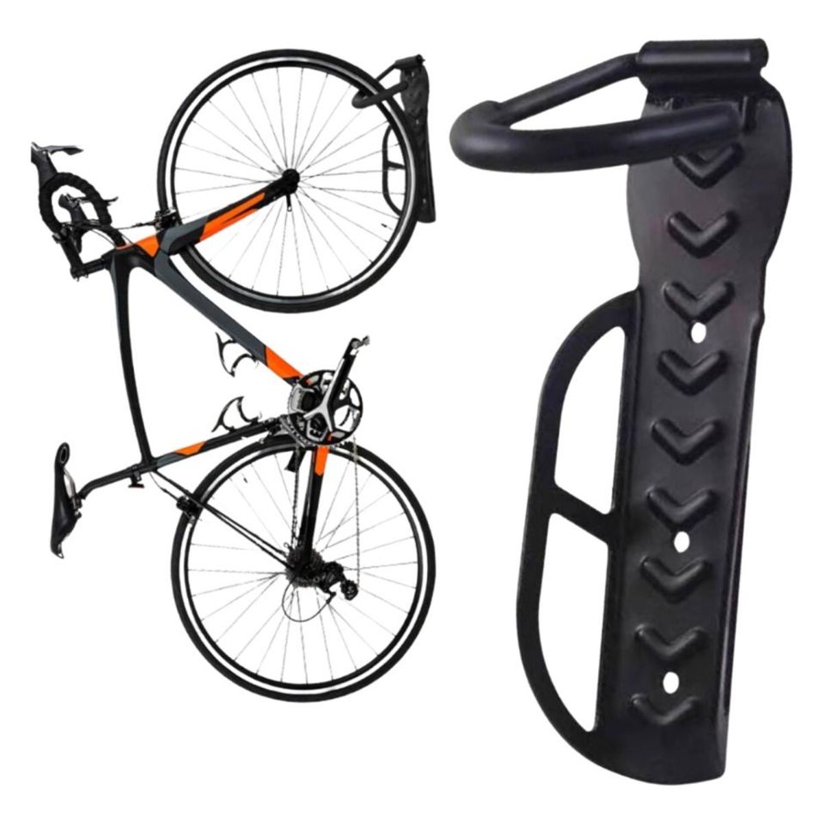 GENERICO - Soporte de Pared para Bicicleta - Colgador de Acero