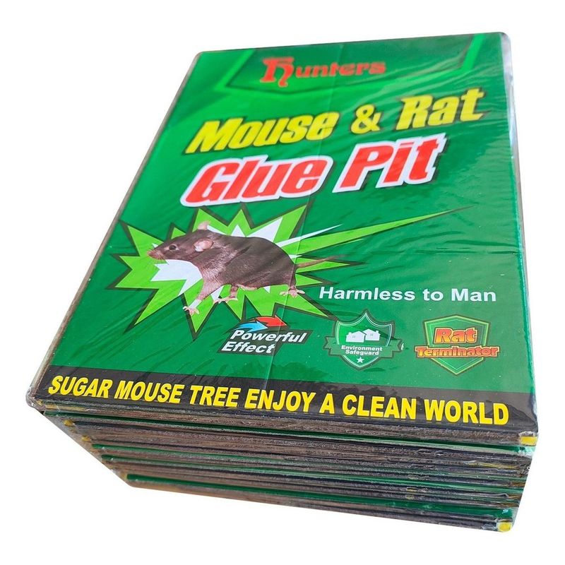 GENERICO - Trampa Adhesiva para Ratones - Pack de 10 Unidades
