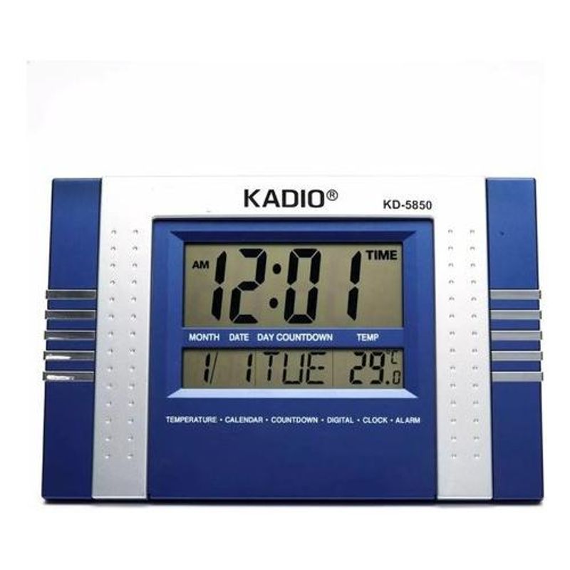 GENERICO - Reloj Digital de Pared y Mesa con Alarma y Temperatura