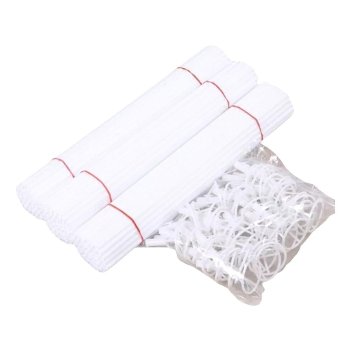 GENERICO - Pack de 50 Varillas Gruesas 40 cm para Globos de 45 cm