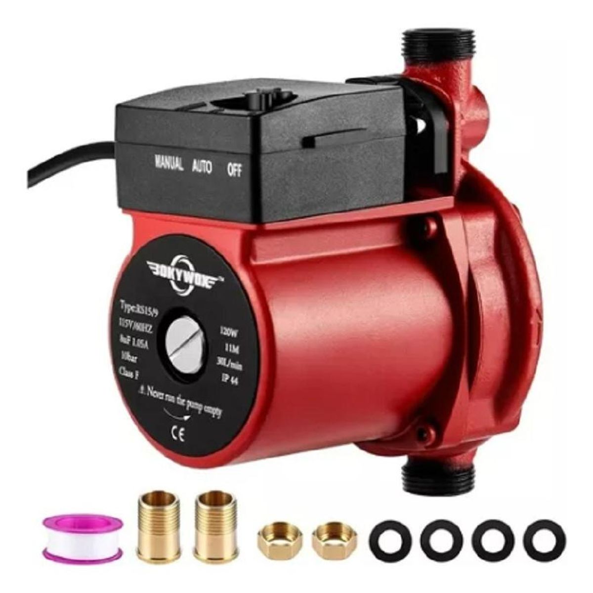 GENERICO - Bomba Presurizadora Silenciosa para Calefón - 30 Lmin 120W