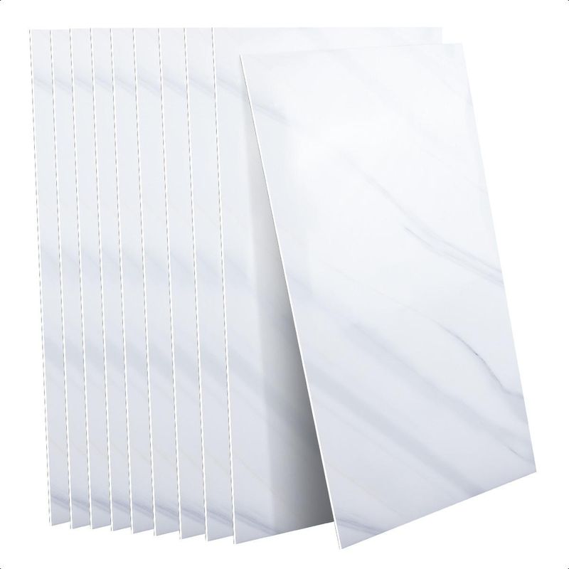 GENERICO - 10 Lámimas de Papel Mural Efecto Mármol 60x30 cm para Decoración