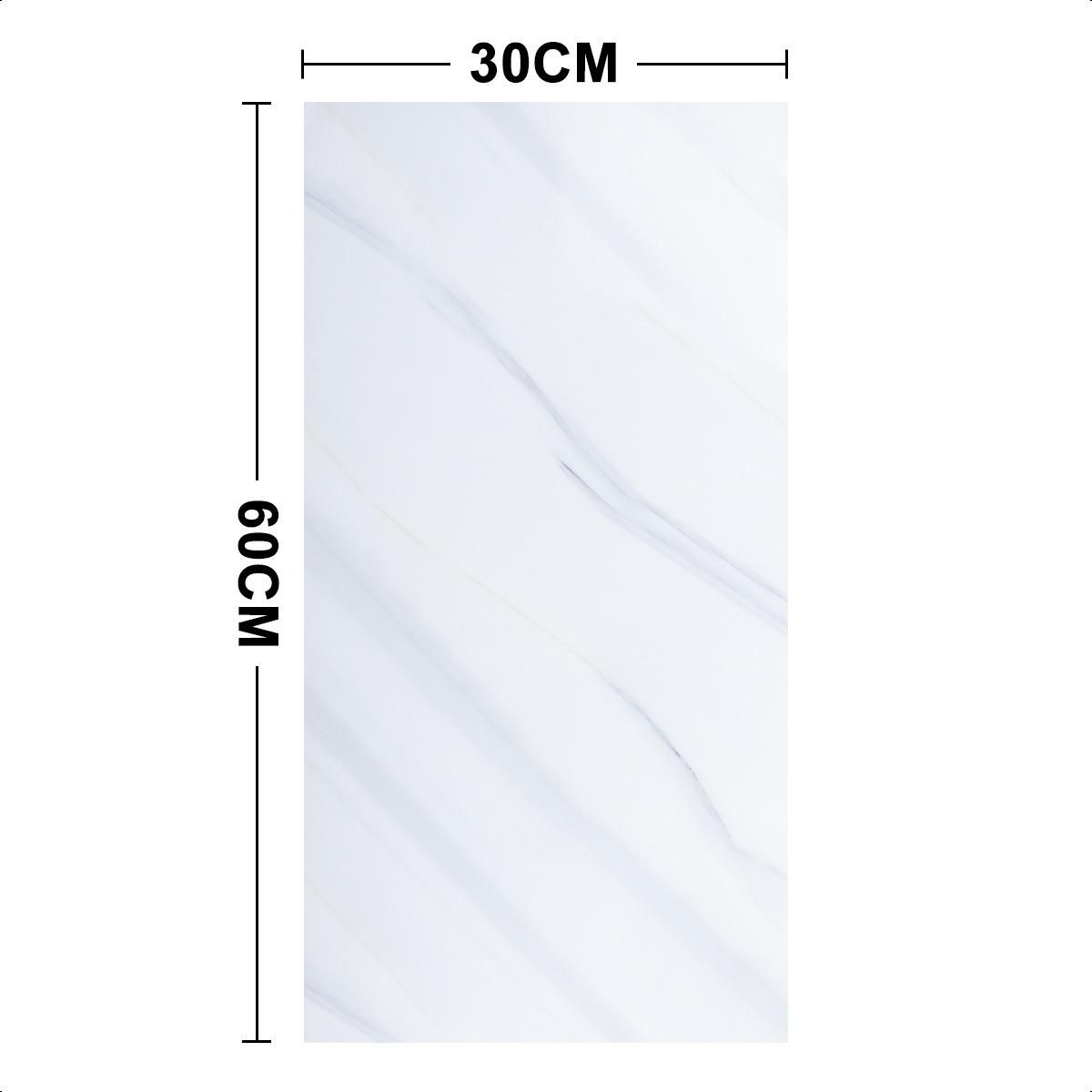 GENERICO - 10 Lámimas de Papel Mural Efecto Mármol 60x30 cm para Decoración