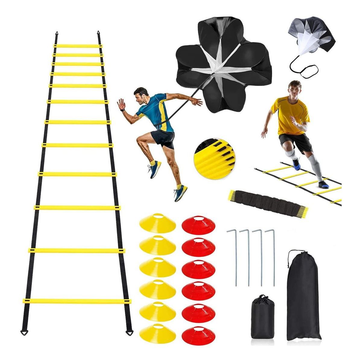 GENERICO - Kit Completo de Entrenamiento de Agilidad y Velocidad