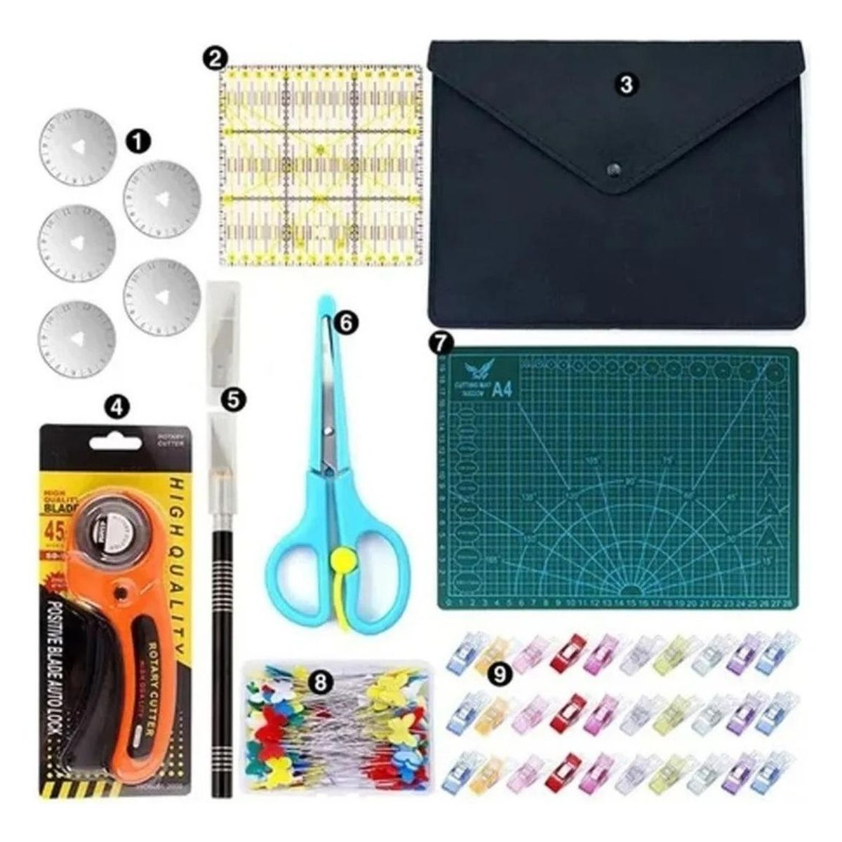 GENERICO - Kit Completo de Herramientas para Corte de Tela
