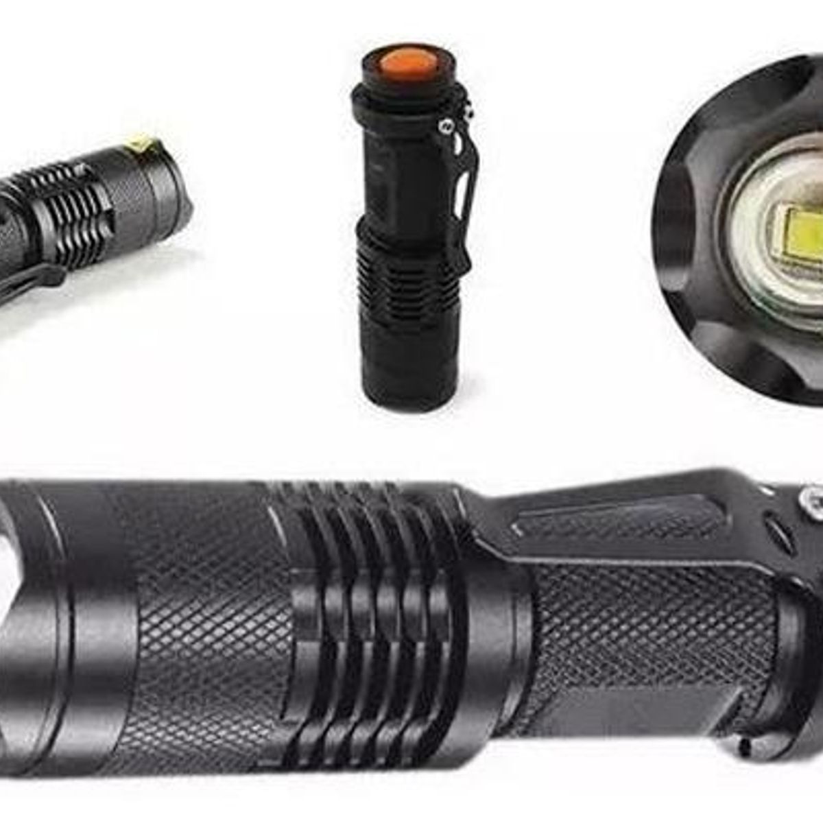 GENERICO - Linterna de Bolsillo UV LED con Zoom Manual