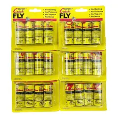 GENERICO - Pack de 24 Tubos de Cinta Adhesiva para Atrapar Moscas