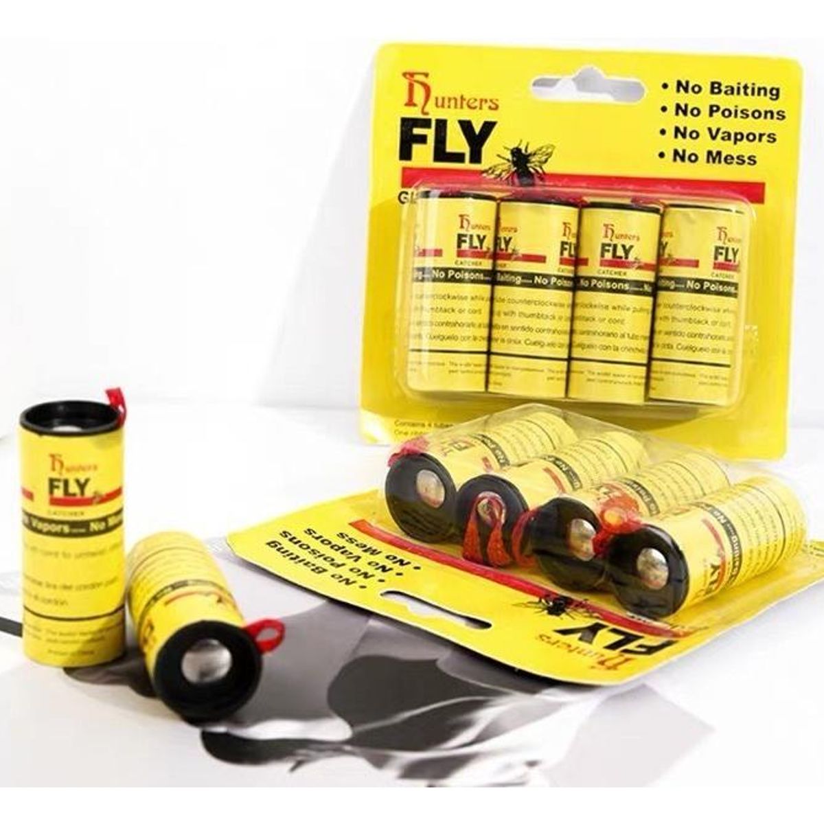 GENERICO - Pack de 24 Tubos de Cinta Adhesiva para Atrapar Moscas