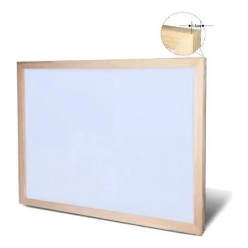 GENERICO - Pizarra Acrílica Multiuso 20x30 cm con Marco de Madera