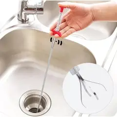 GENERICO - Destapador de Cañerías con Agarre Retráctil de 90 cm