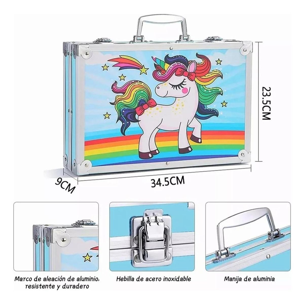GENERICO - Set de Pintura de 145 Piezas con Maleta para Niños