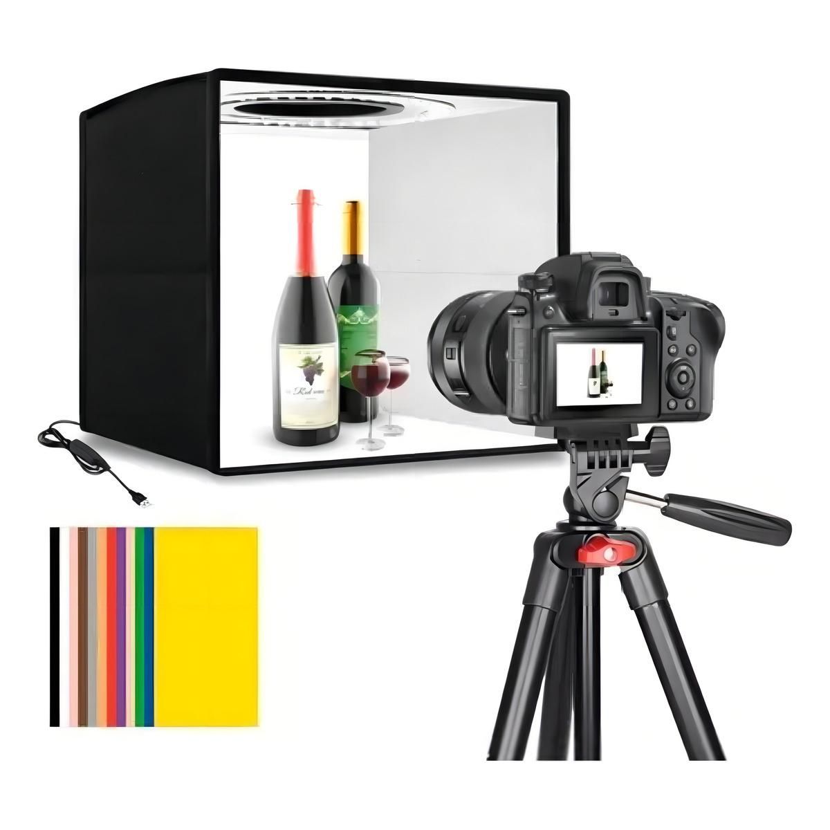 GENERICO - Estudio Fotográfico Portátil 40x40 cm - Caja de Luz Profesional