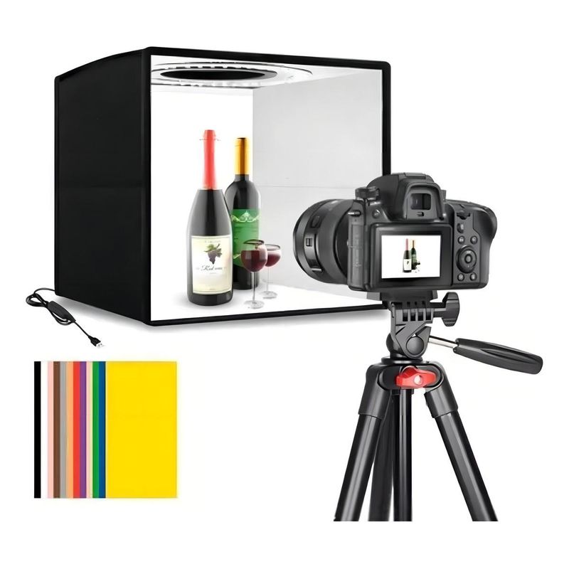 GENERICO - Estudio Fotográfico Portátil 40x40 cm - Caja de Luz Profesional