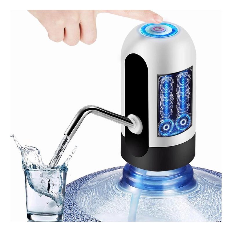 GENERICO - Dispensador de Agua Eléctrico Recargable USB Bomba Práctica y Segura.