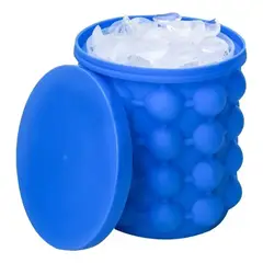 GENERICO - Cubeta Hielera de Silicona Flexible para Hielo