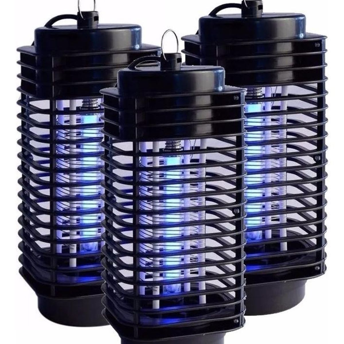 GENERICO - Pack de 3 Lámparas UV para Eliminar Insectos Mosquitos