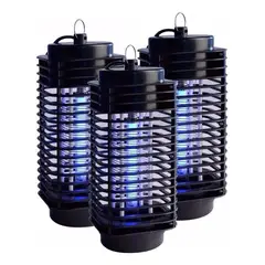 GENERICO - Pack de 3 Lámparas UV para Eliminar Insectos Mosquitos