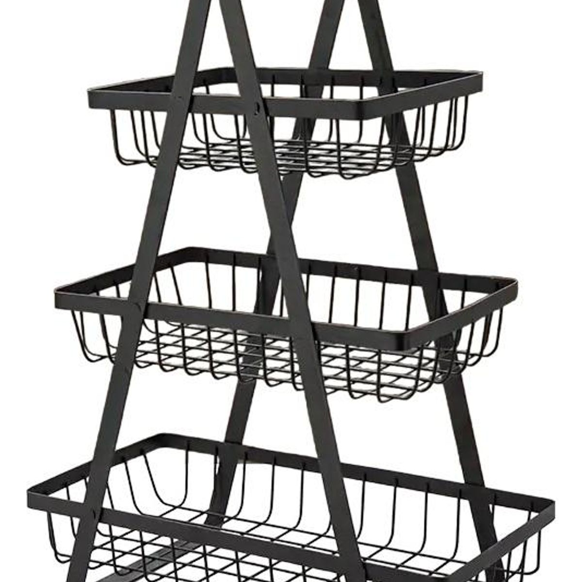 GENERICO - Cesta Organizador Multiusos de Frutas y Verduras 3 Niveles