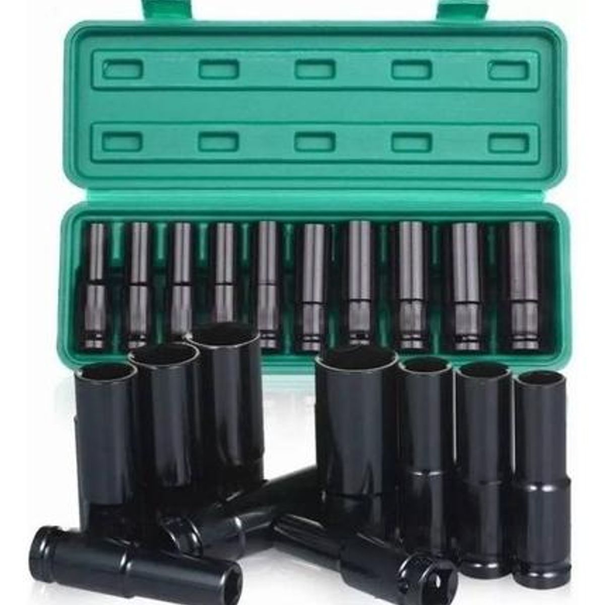 GENERICO - Juego de Dados de Impacto de 10 Piezas 10-24 mm