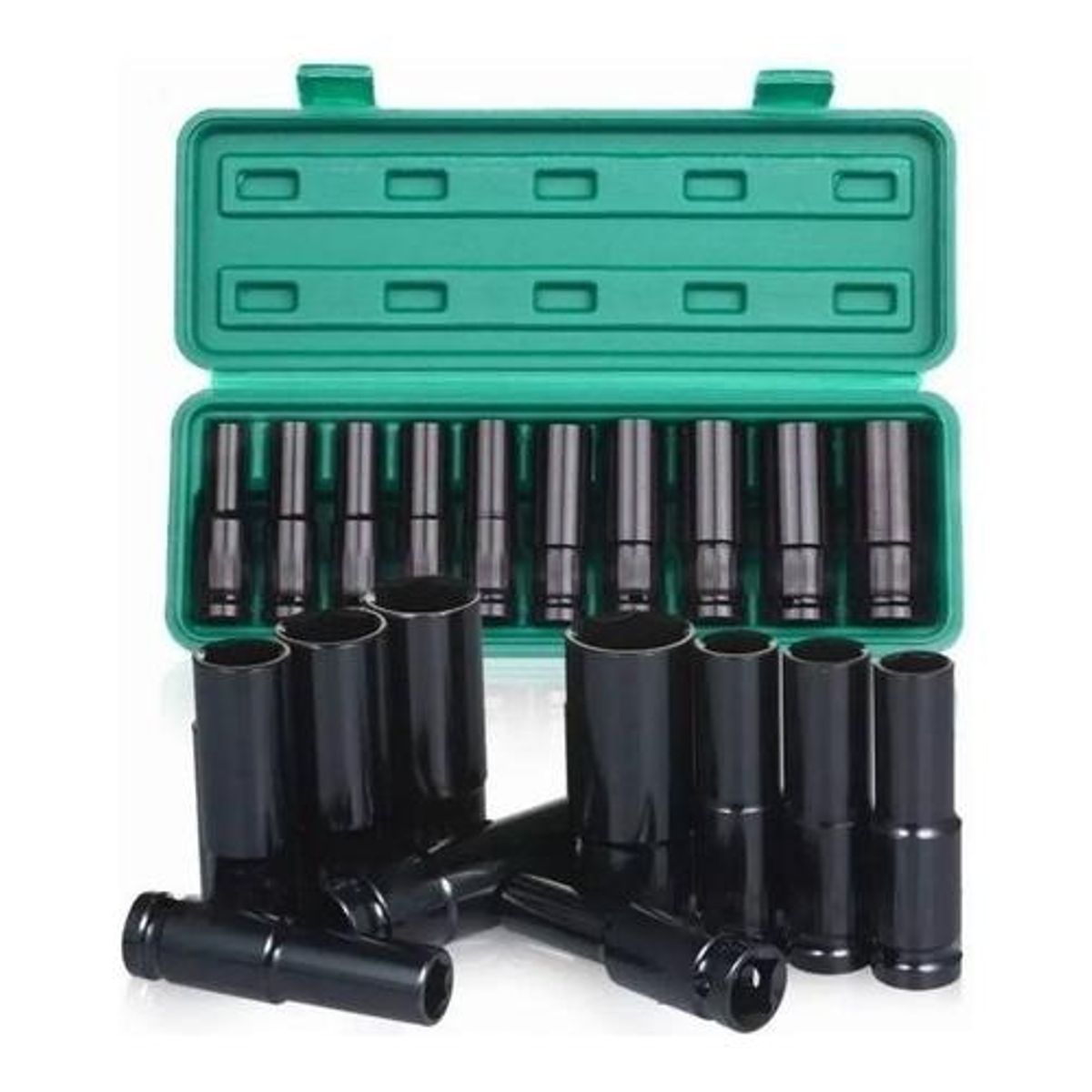 GENERICO - Juego de Dados de Impacto de 10 Piezas 10-24 mm